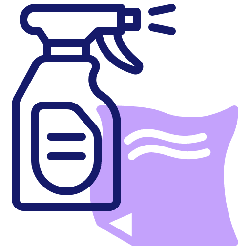 Spray bottle spray furniture and household icon