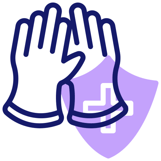 Hand glove allergy hand glove cleaning icon Hand glove allergy hand glove cleaning icon