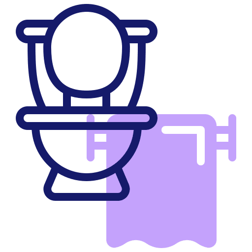 Toilet sanitary water closet bathroom icon Toilet sanitary water closet bathroom icon