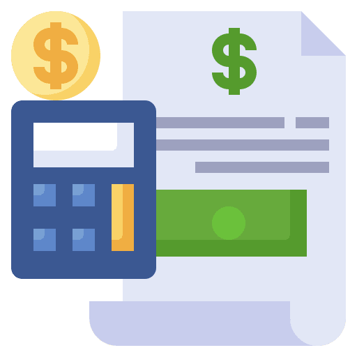 Cost budget business and finance cost icon