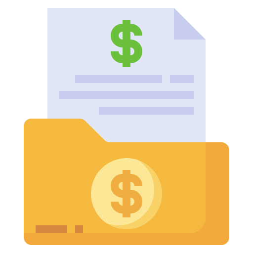 Document text sheet business and finance icon Document text sheet business and finance icon