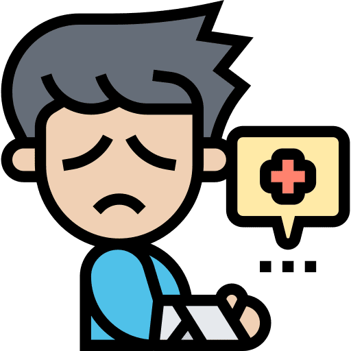 Bandage man injury people icon