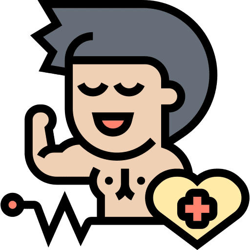Healthy people man human body icon
