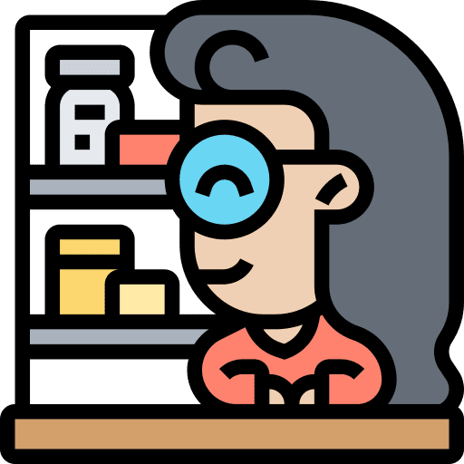Dispensary medication healthcare people icon