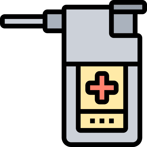 Spray clinic tool medical icon Spray clinic tool medical icon