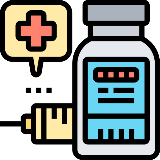 Vaccine syringe healthcare and medical vaccine icon Vaccine syringe healthcare and medical vaccine icon