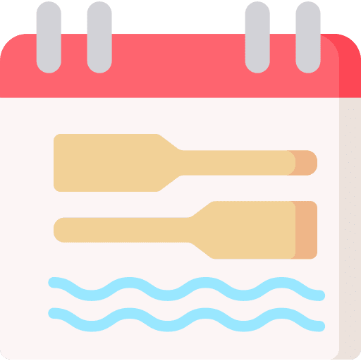 Calendar paddles boat calendar icon Calendar paddles boat calendar icon
