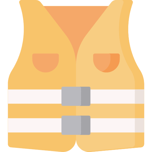 Life vest lifesaver life vest high visibility vest icon