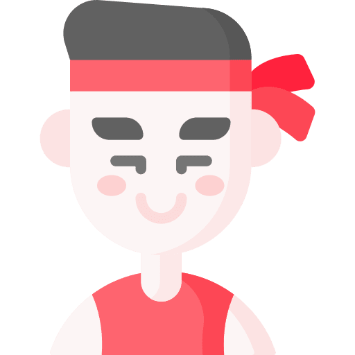 Paddler man avatar dragon boat festival icon