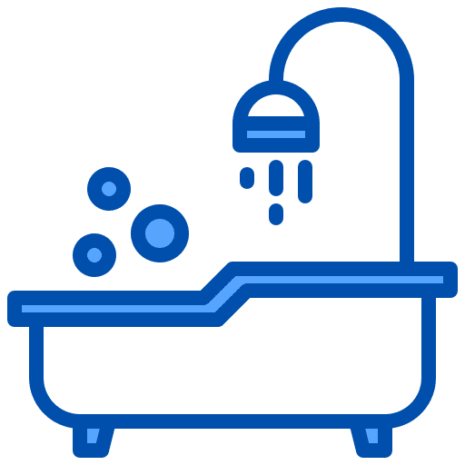 Bathtub room vacation service icon