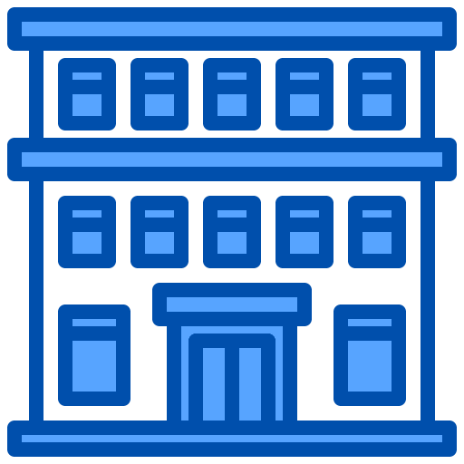 Hotel vacations hotel hostel icon