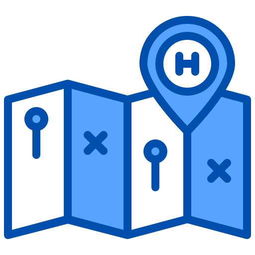 Map gps hotel maps and location icon
