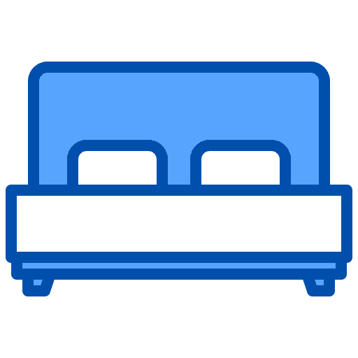Bed rest couple beds icon Bed rest couple beds icon
