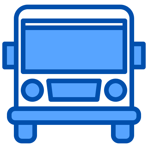 Bus transportation back to school transport icon Bus transportation back to school transport icon