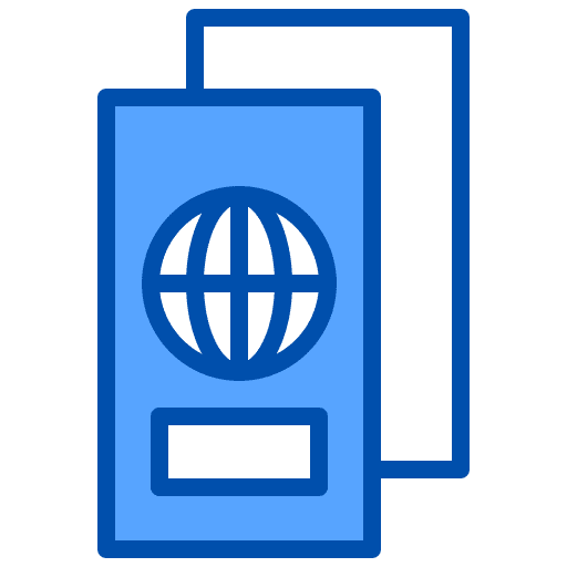 Passport identification passport travel icon Passport identification passport travel icon