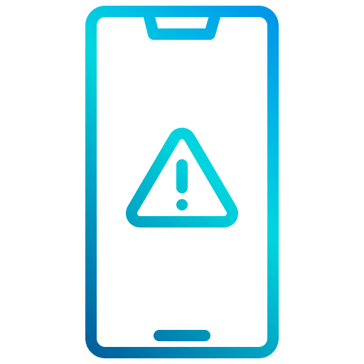 Alert mobile app phone icon