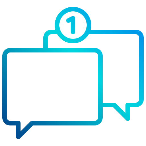Chat chat bubble multimedia communications icon Chat chat bubble multimedia communications icon