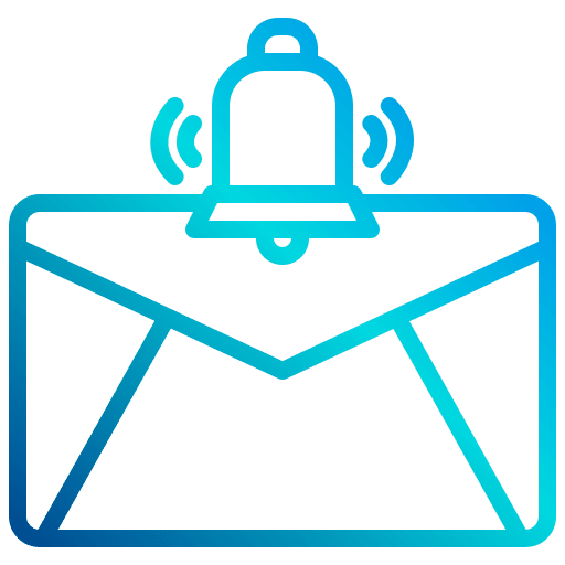 Mail envelope email notification icon Mail envelope email notification icon