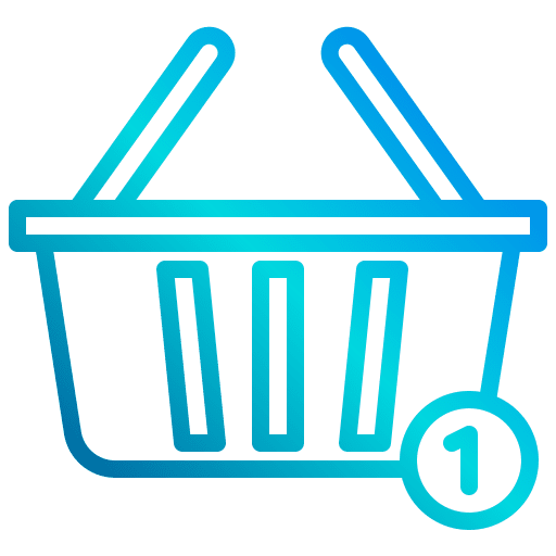 Basket interface commerce and shopping notification icon Basket interface commerce and shopping notification icon