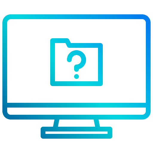 Question folder interface question icon Question folder interface question icon