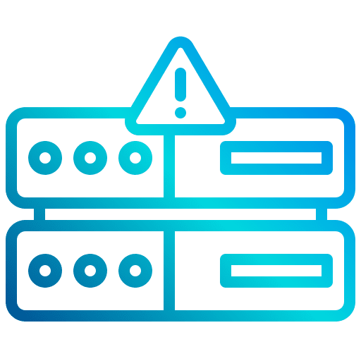 Server server notification database icon Server server notification database icon