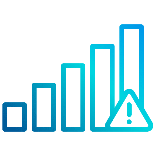 Signal alert disconnect ui icon Signal alert disconnect ui icon
