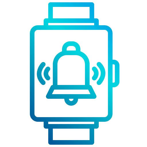 Smartwatch alarm alert notification icon Smartwatch alarm alert notification icon