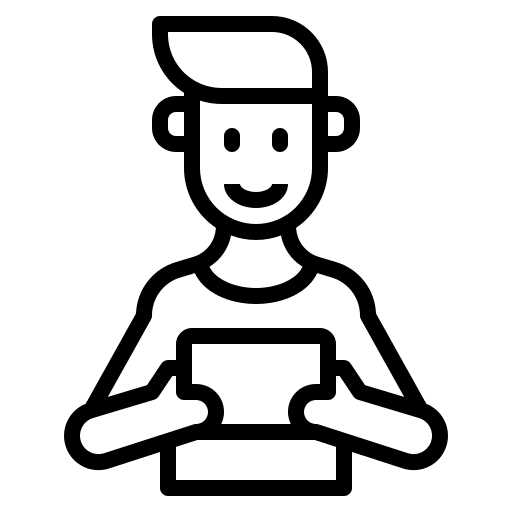 Man user technology people icon