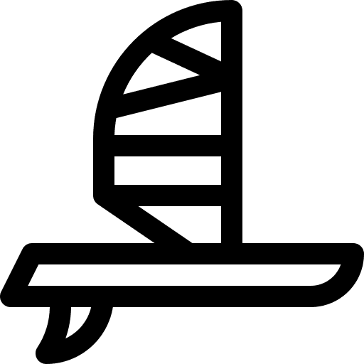 Windsurf sail surf surfboard icon