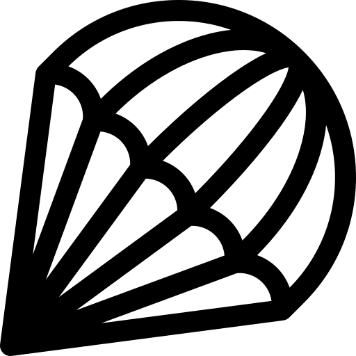 Parachute transportation sports and competition paraglider icon Parachute transportation sports and competition paraglider icon