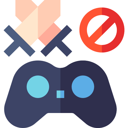 Video game electronics parental control technology icon