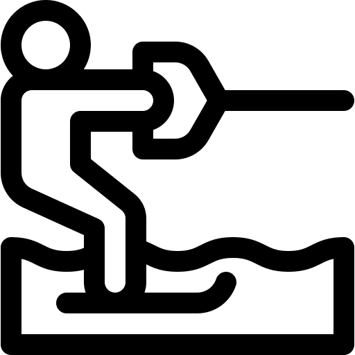 Water ski humanpictos hydrofoil water ski icon Water ski humanpictos hydrofoil water ski icon