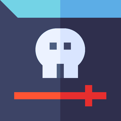 Video dangerous computer browser icon Video dangerous computer browser icon