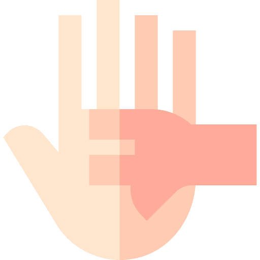 Help adoption hand child icon Help adoption hand child icon