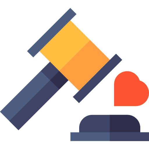 Law heart miscellaneous lawyer icon Law heart miscellaneous lawyer icon