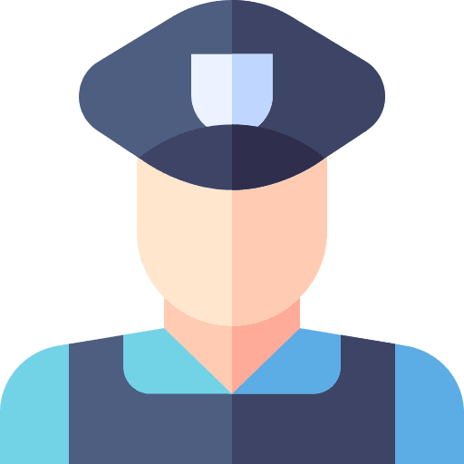 Police avatar people policeman icon Police avatar people policeman icon