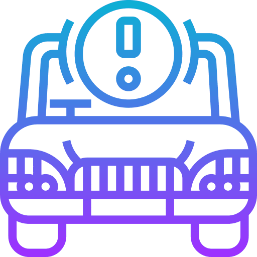 Break service breaking car icon Break service breaking car icon