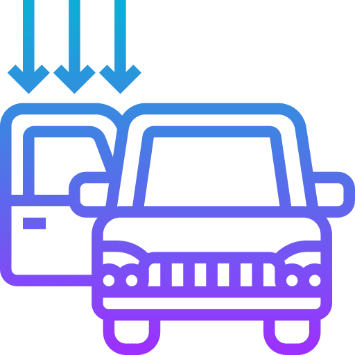 Car door car door car parts open door icon