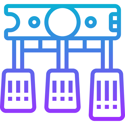 Clutch accelerate car pedals accelerator icon