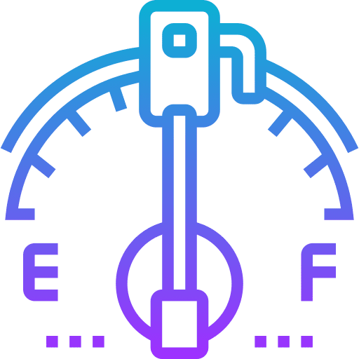 Fuel panel meter transportation icon