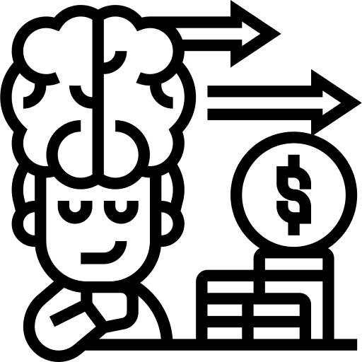 Millionaire business and finance idea money icon