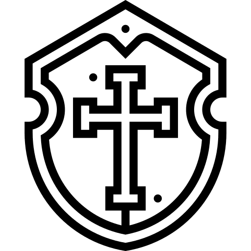 Shield protection defense war icon