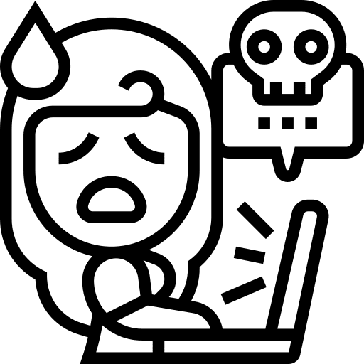 Harassment social media communications offensive icon