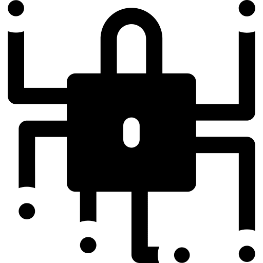 Network secure networking lock icon Network secure networking lock icon