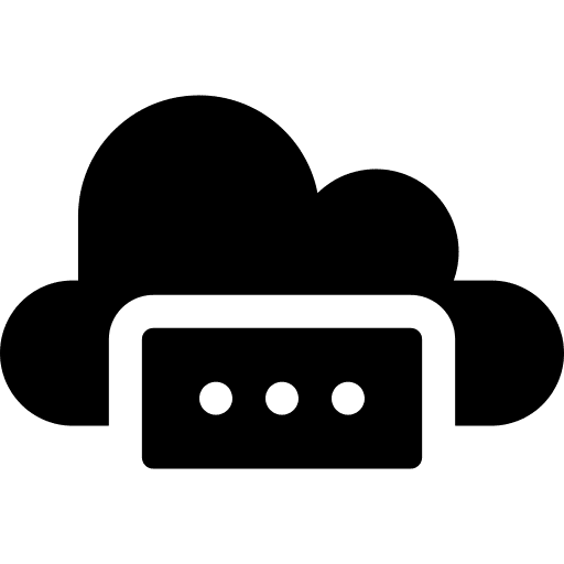 Password cloud computing security password icon Password cloud computing security password icon