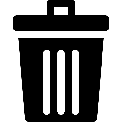Trash can delete bin file garbage can icon Trash can delete bin file garbage can icon