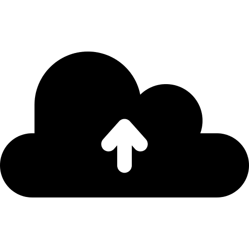 Upload storage data multimedia option icon