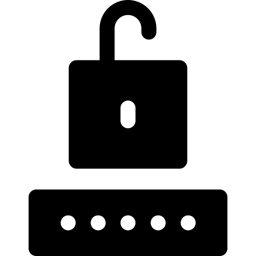 Security interface passkey password icon Security interface passkey password icon
