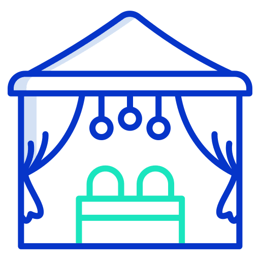 Beach cabana summertime architecture and city sitting icon