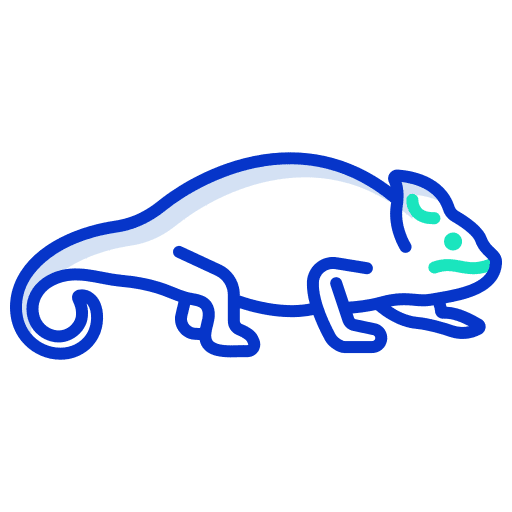 Chameleon reptile wildlife animals icon Chameleon reptile wildlife animals icon